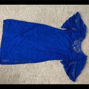 NWT- STUNNING royal blue lace dress - Dress Barn